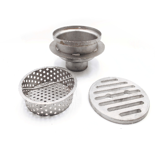Large capacity stainless steel floor drain