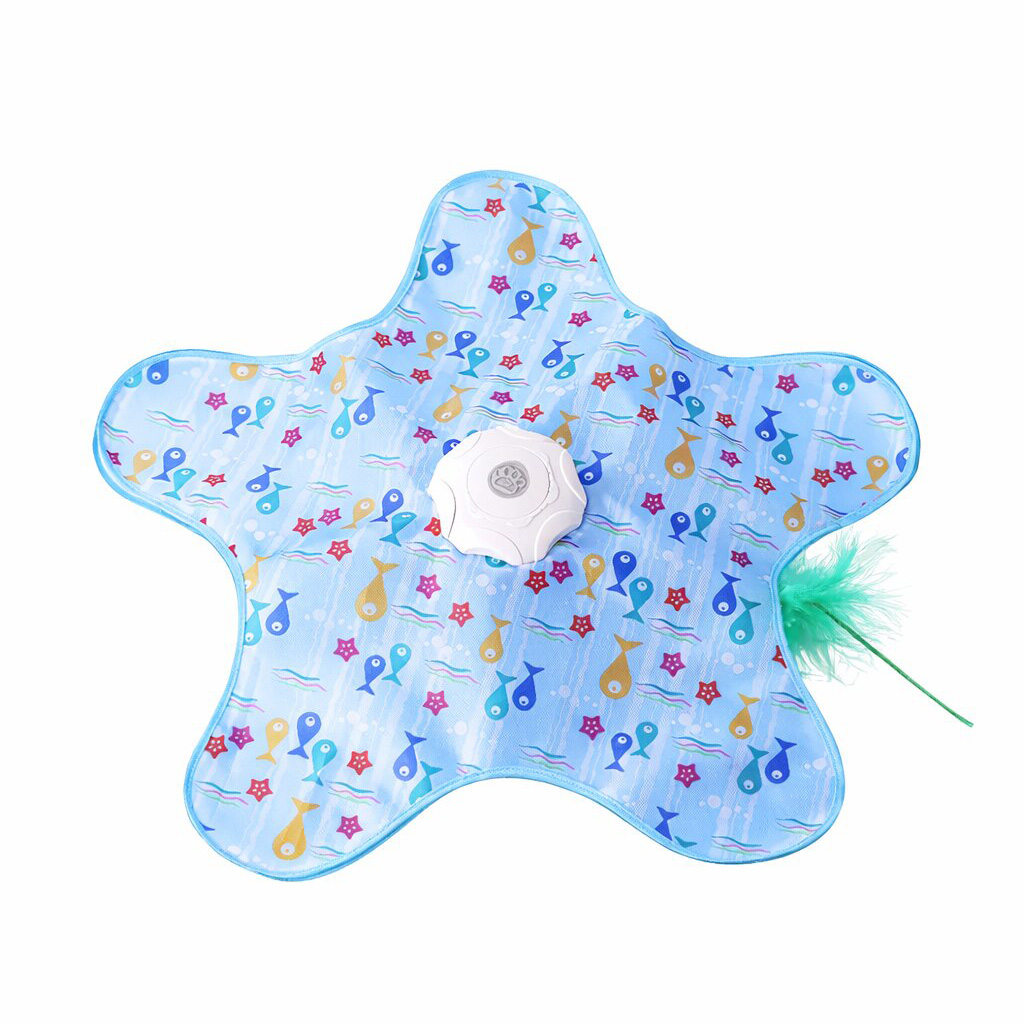 Automatic cat-teasing play disc