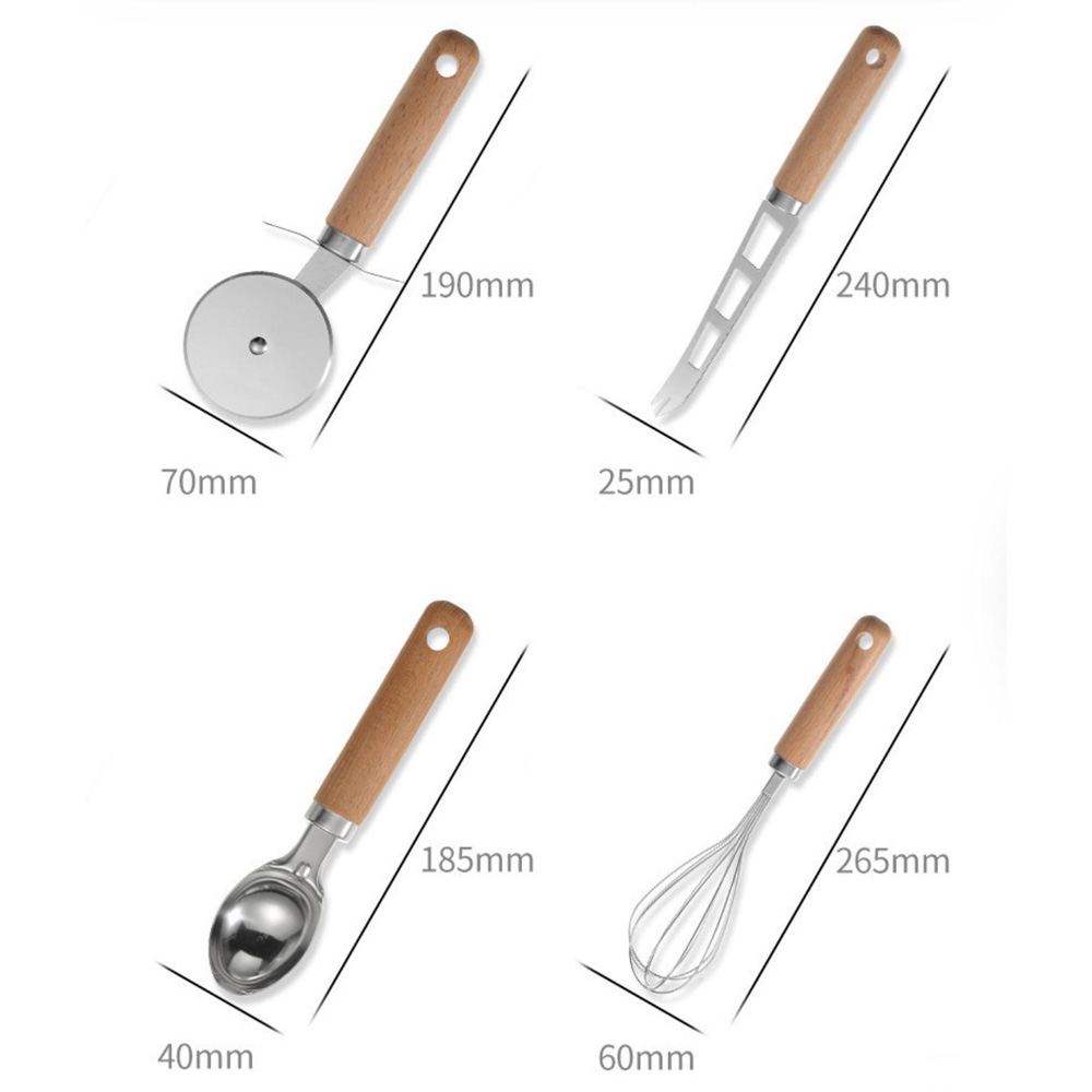 Wooden Handle Kitchen Gadget Set